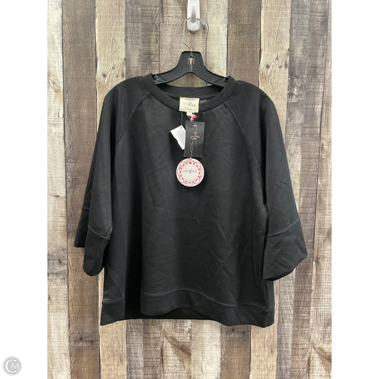 Top 3/4 Sleeve By Umgee In Black, Size: L