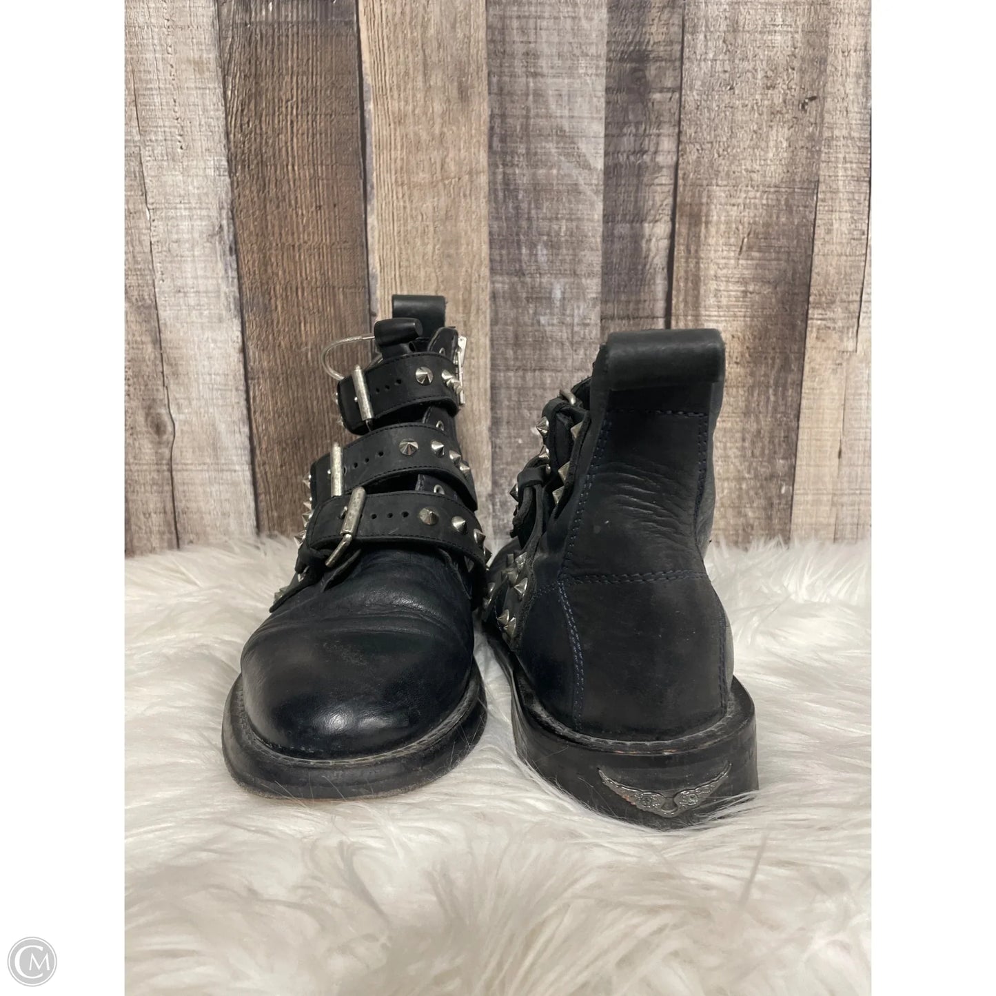 Boots Ankle Flats By Zadig And Voltaire In Black, Size: 11