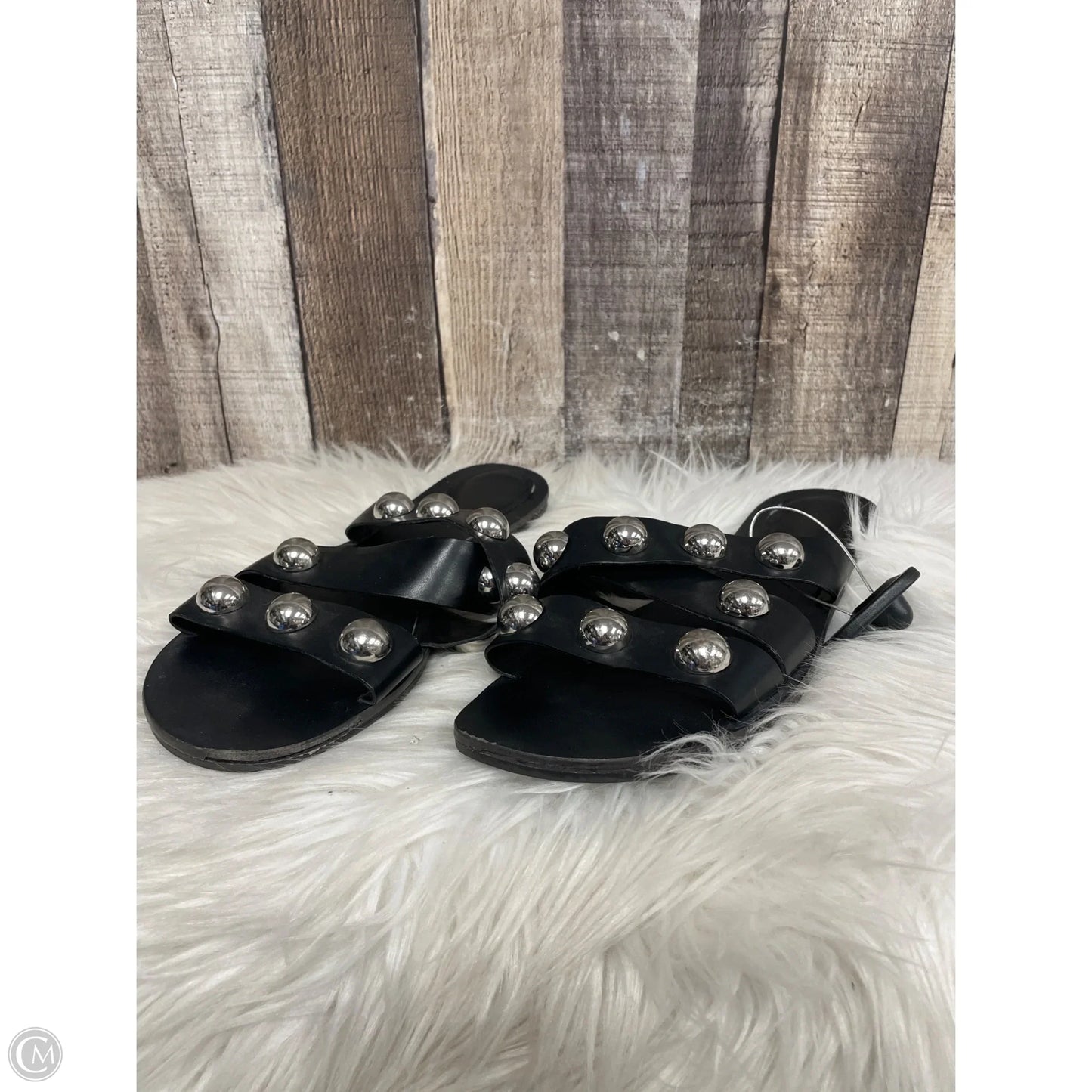 Sandals Flats By Marc Fisher In Black, Size: 10