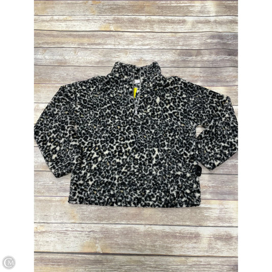 Jacket Fleece By Loft In Animal Print, Size: L
