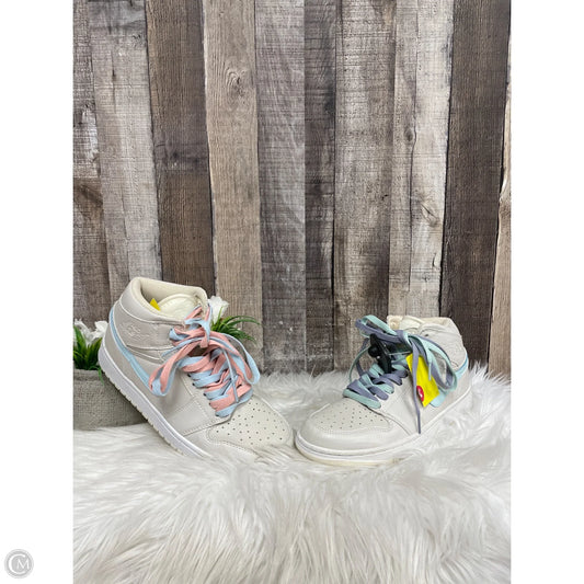 Shoes Luxury Designer By Jordan In Ivory, Size: 7