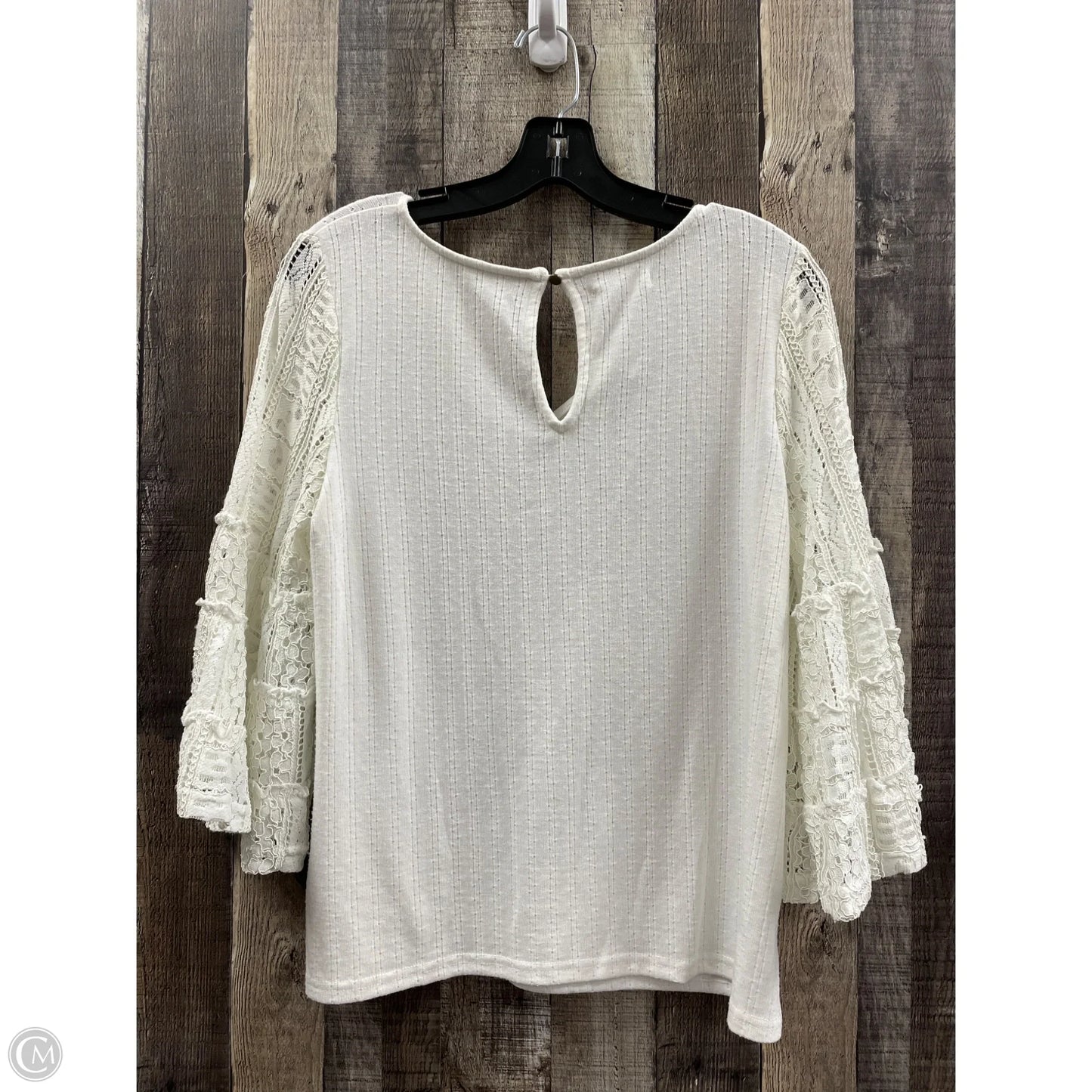 Top 3/4 Sleeve By Maurices In White, Size: M