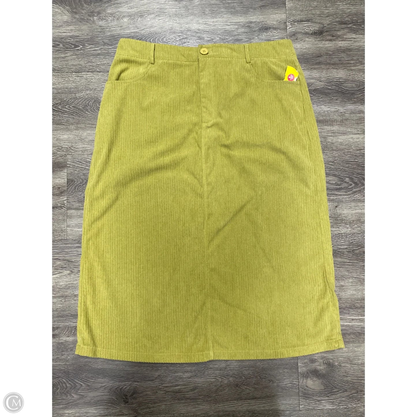 Skirt Midi By Cider In Green, Size: 1x