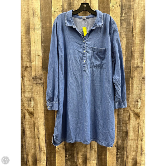 Dress Casual Short By Old Navy In Blue Denim, Size: Xxl