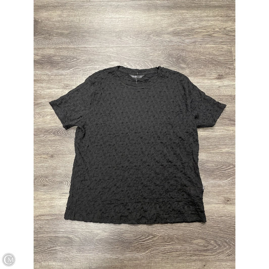 Top Short Sleeve By Simply Vera In Black, Size: Xl