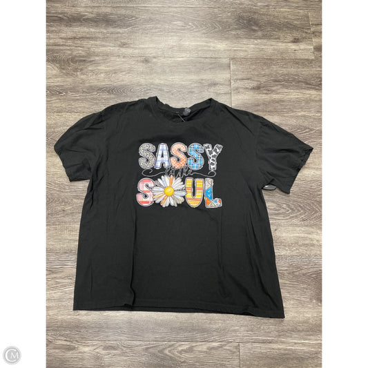 Top Short Sleeve Basic By Cmf In Black, Size: Xl