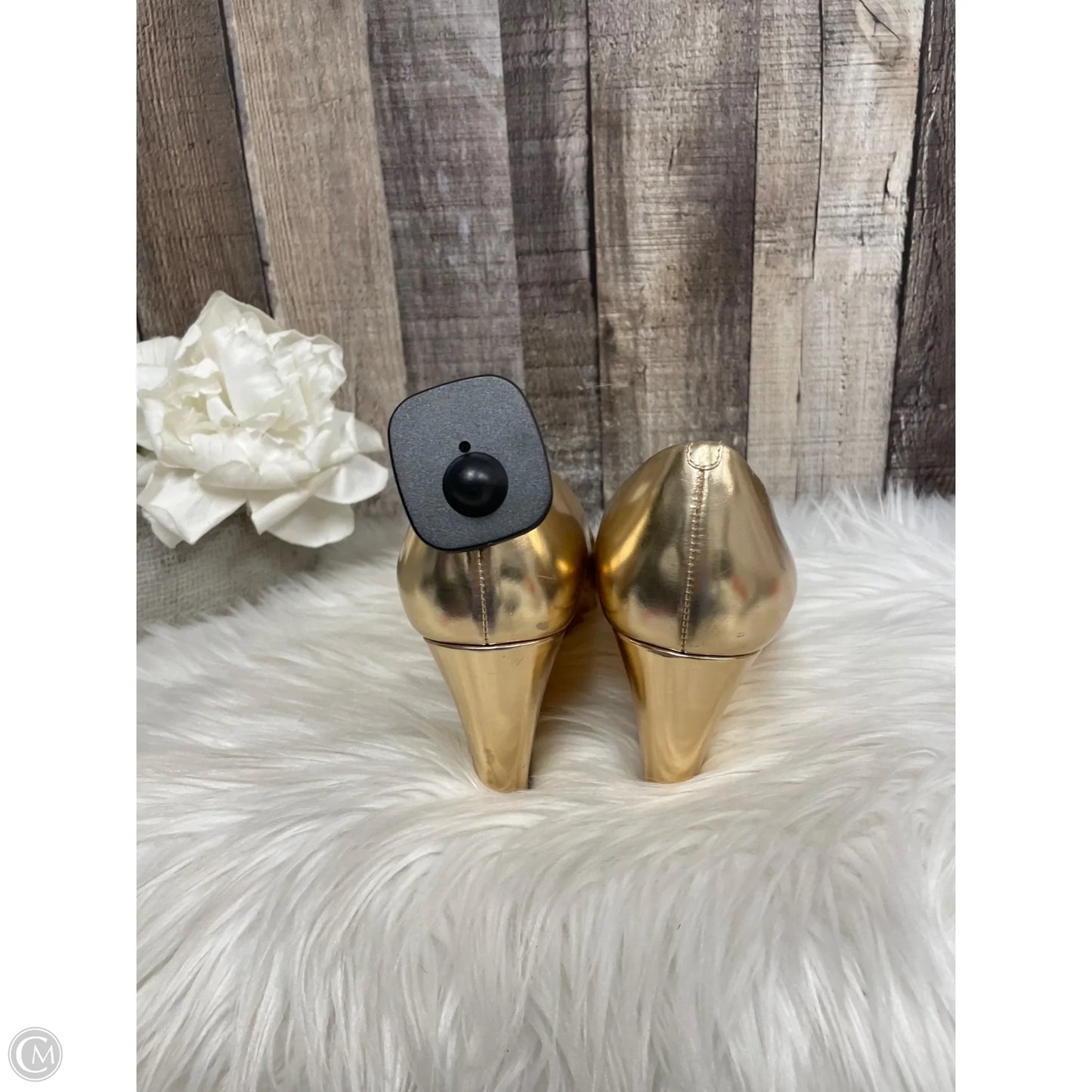 Shoes Heels Wedge By J. Crew In Gold, Size: 7