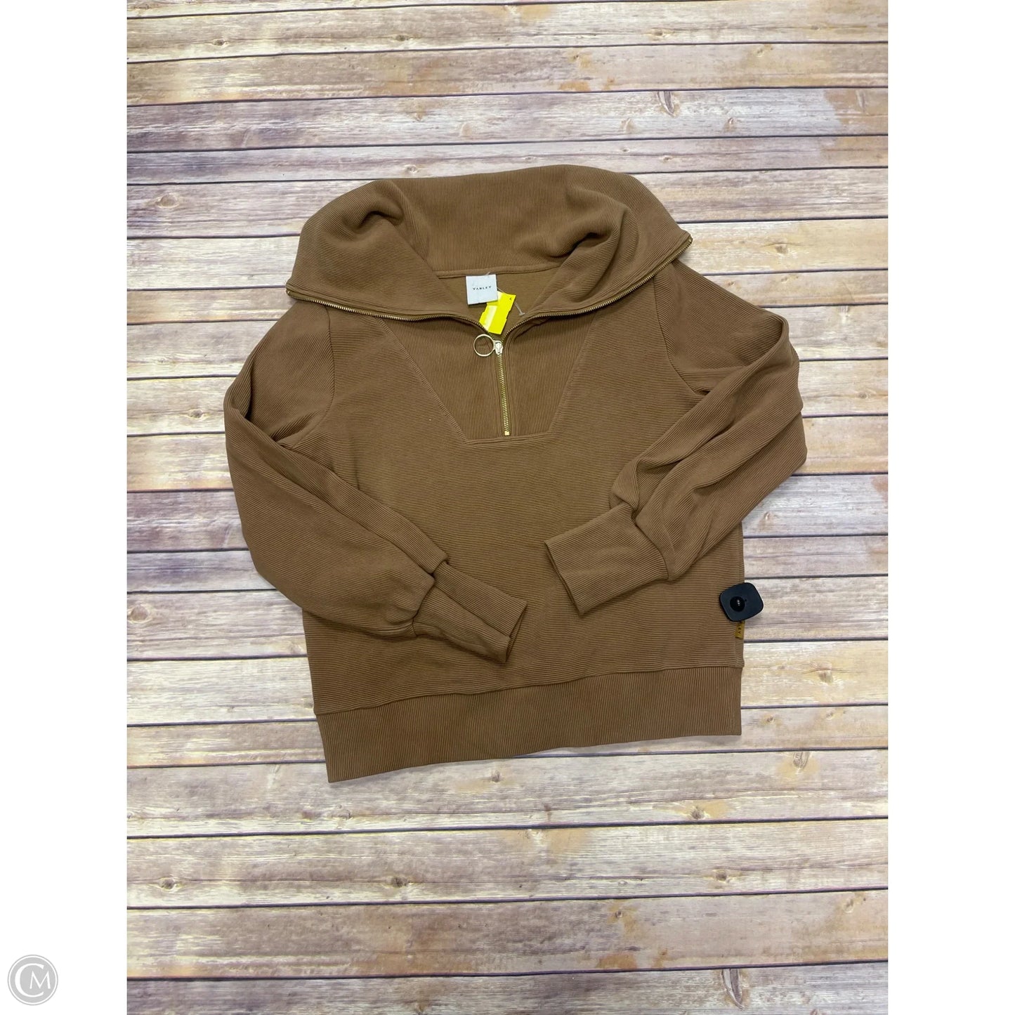 Sweatshirt Collar By Varley In Brown, Size: M