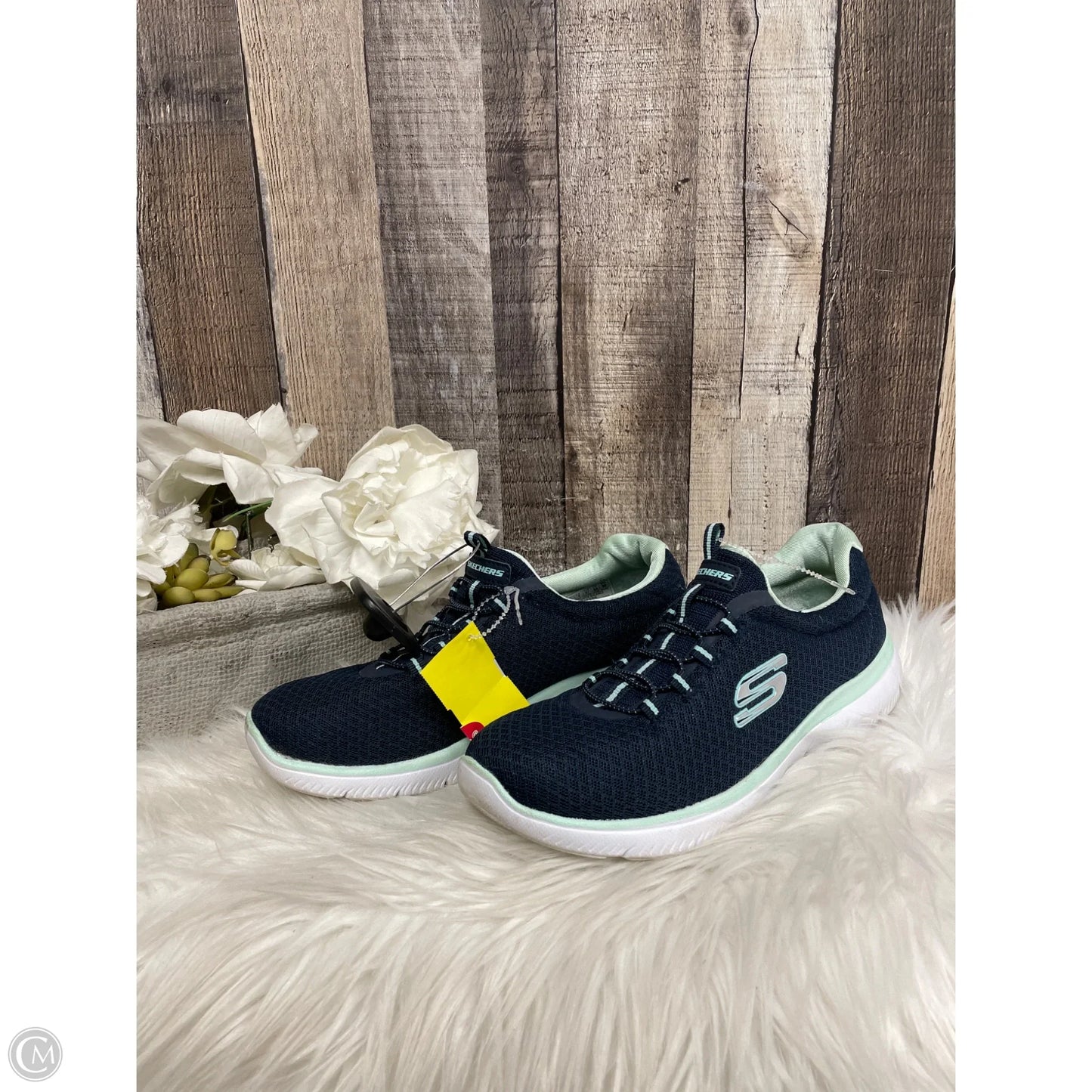 Shoes Athletic By Skechers In Navy, Size: 7