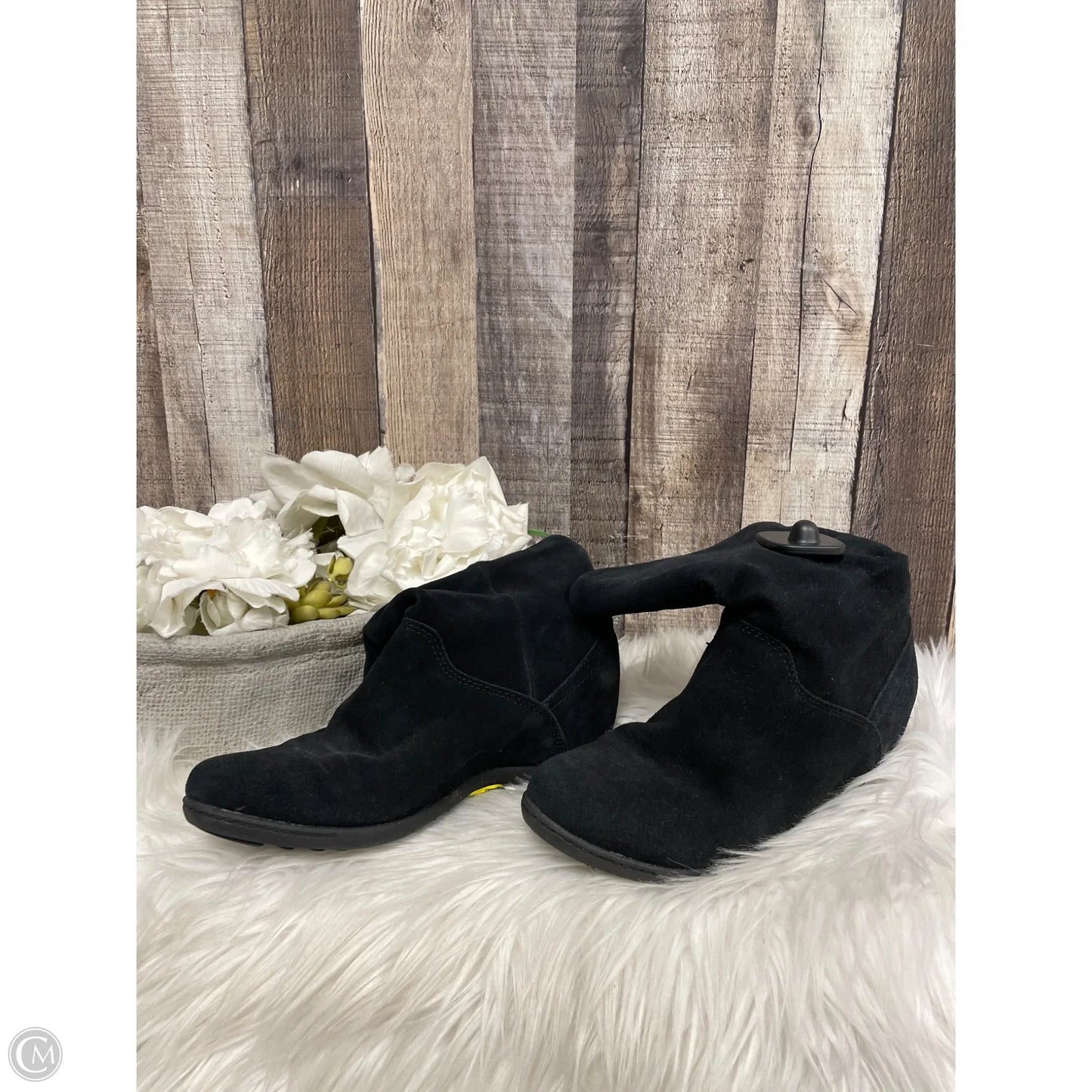 Boots Ankle Flats By Cme In Black, Size: 7