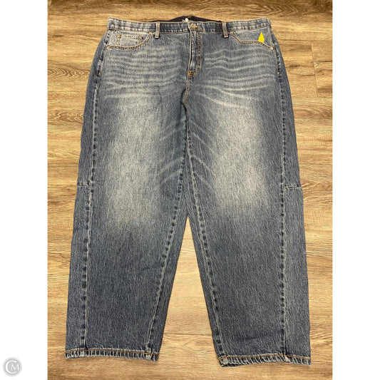 Jeans Straight By Terra & Sky In Blue Denim, Size: 22
