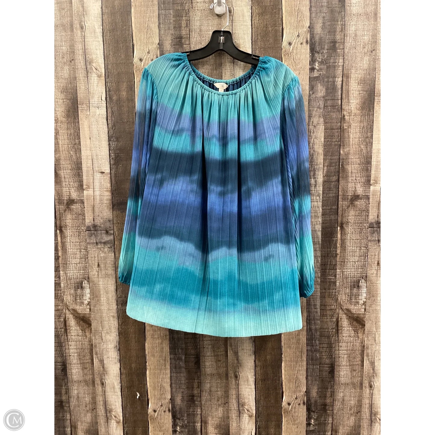 Top Long Sleeve By Terra & Sky In Multi-colored, Size: 2x