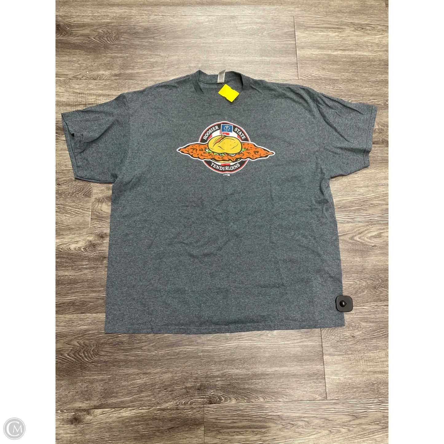 Top Short Sleeve Basic By Cmf In Grey, Size: 2x