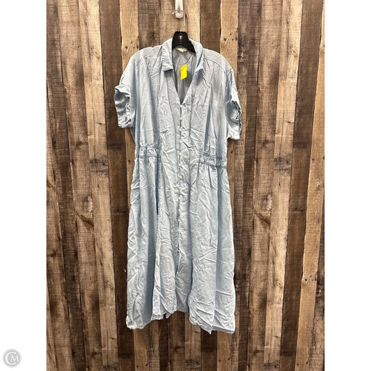 Dress Casual Maxi By Terra & Sky In Blue Denim, Size: 1x