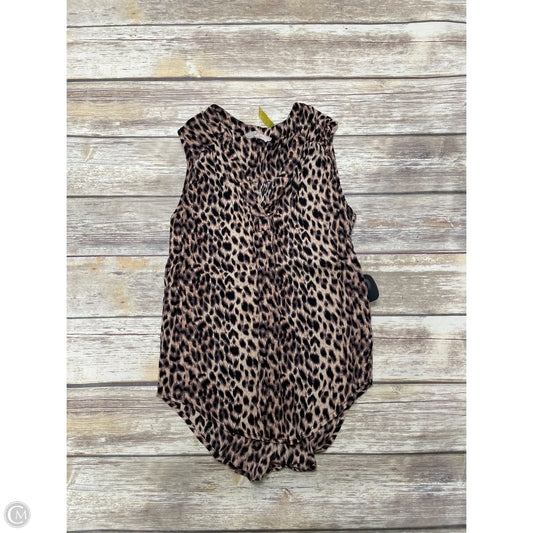 Top Sleeveless By 41 Hawthorn In Animal Print, Size: S