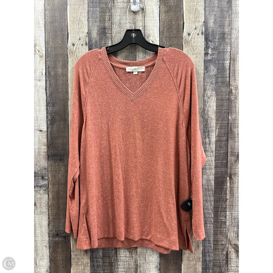 Top Long Sleeve By Loft In Orange, Size: L