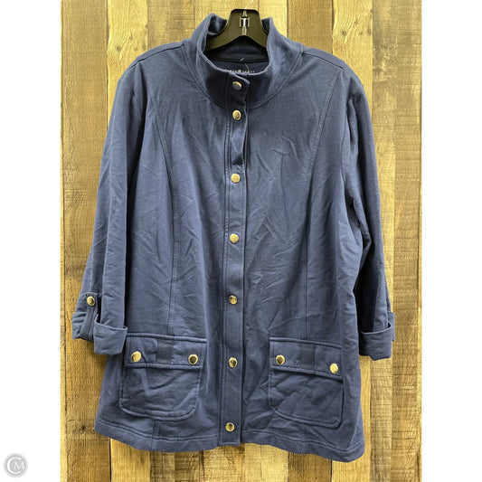 Jacket Other By Karen Scott In Navy, Size: 1x