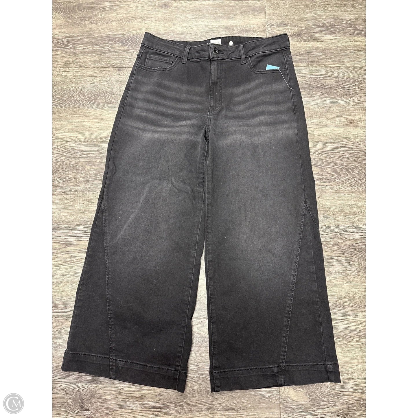 Jeans Wide Leg By Time And Tru In Black, Size: 14