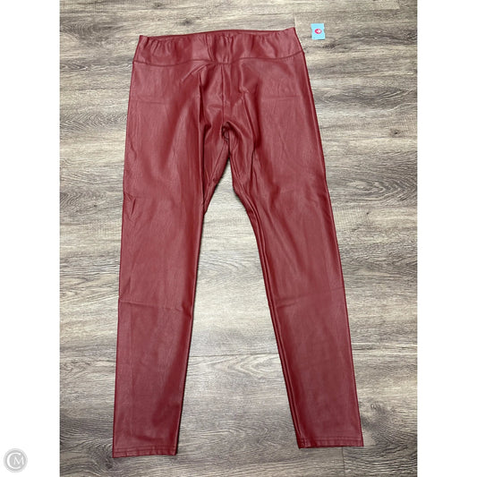Pants Leggings By Wild Fable In Red, Size: Xl
