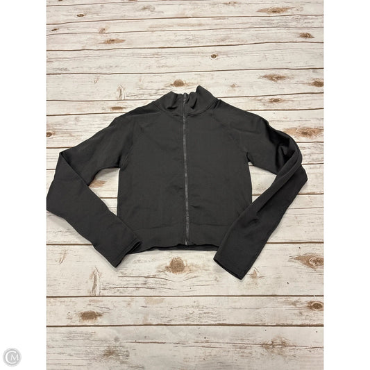 Athletic Top Long Sleeve Collar By Fabletics In Grey, Size: Xs