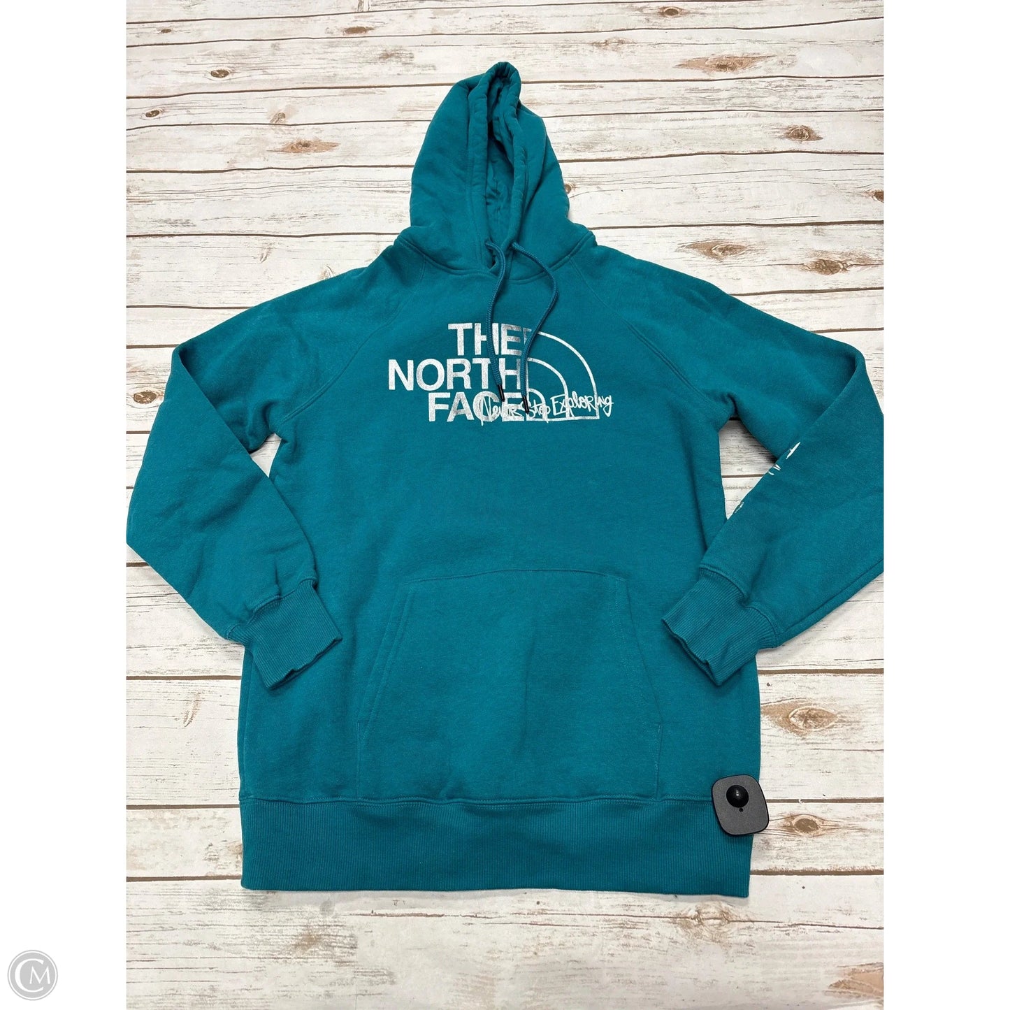 Sweatshirt Hoodie By The North Face In Teal, Size: M