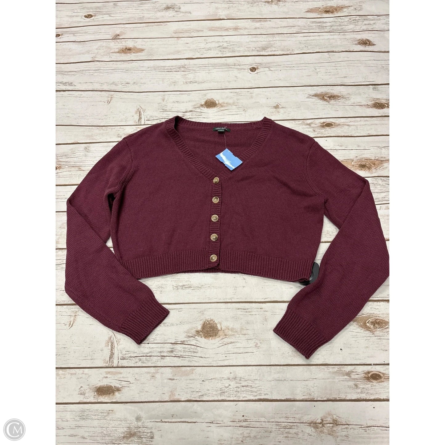 Cardigan By Wild Fable In Maroon, Size: S