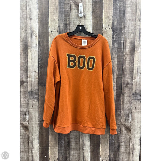 Sweatshirt Crewneck By Comfort Colors In Orange, Size: Xl