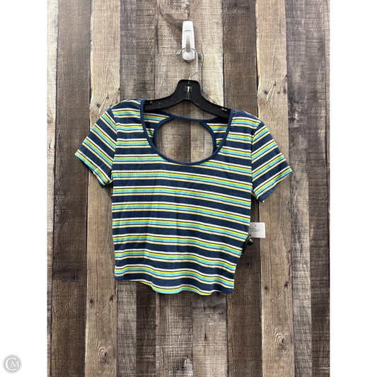 Top Short Sleeve By So In Striped Pattern, Size: M