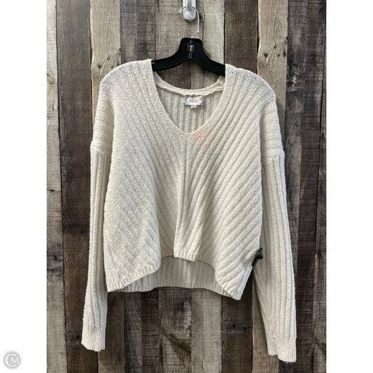 Sweater By Pink Rose In Cream, Size: M