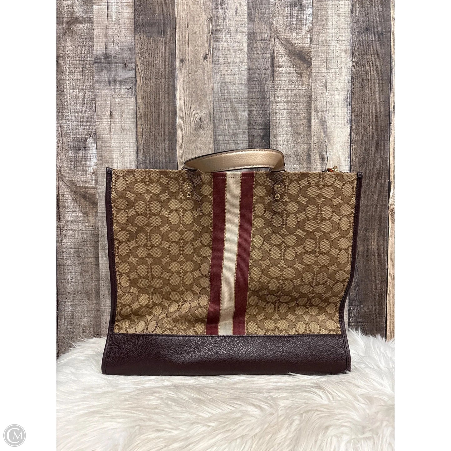 Tote Designer By Coach, Size: Large