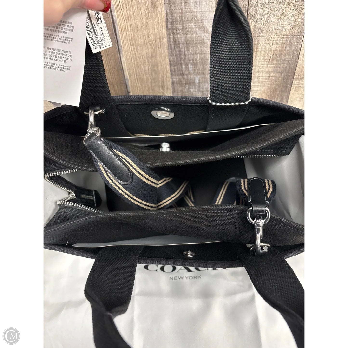 Tote Designer By Coach, Size: Medium