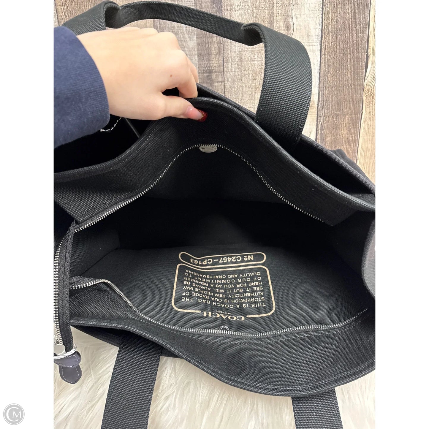 Tote Designer By Coach, Size: Large