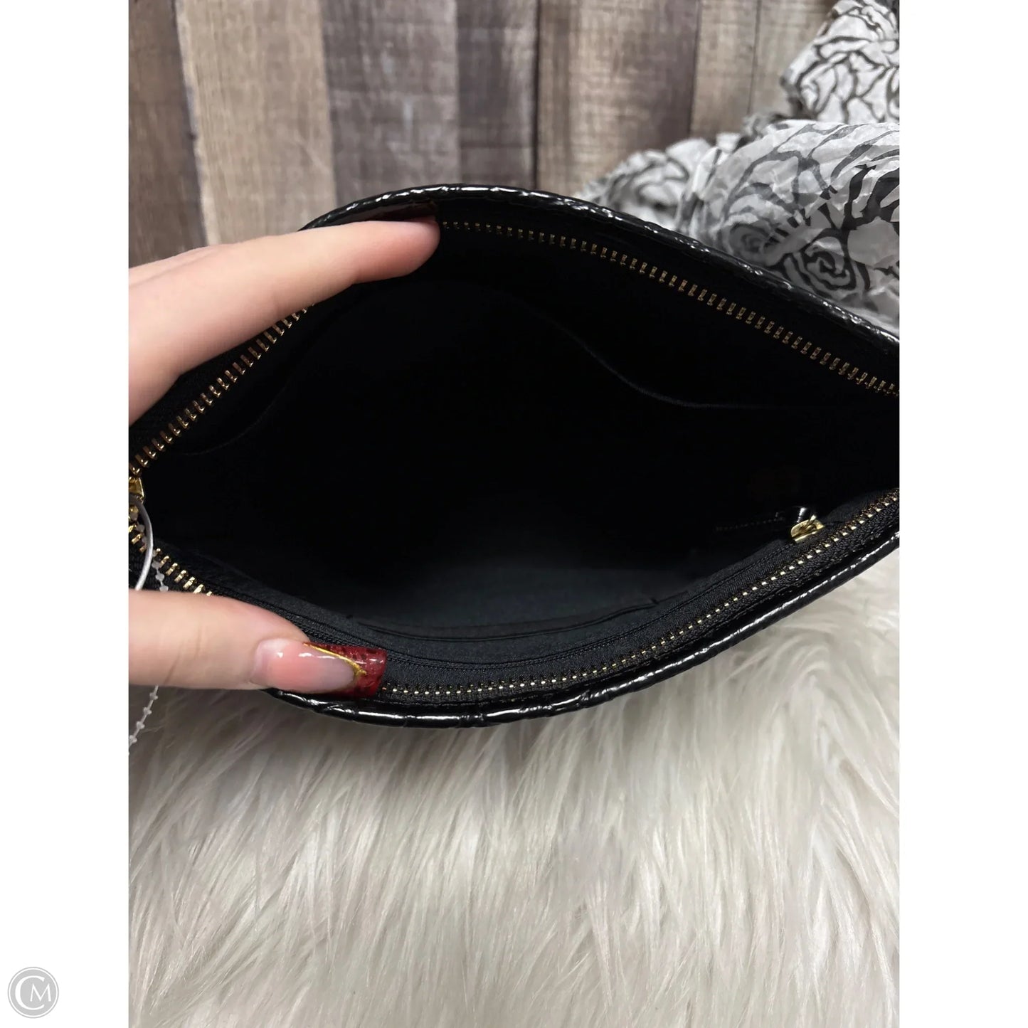 Makeup Bag Designer By Brahmin, Size: Medium