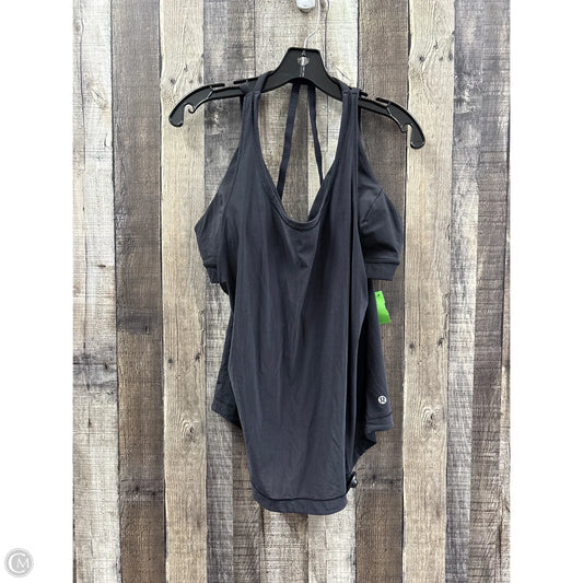 Athletic Top Long Sleeve Crewneck By Lululemon In Black, Size: M