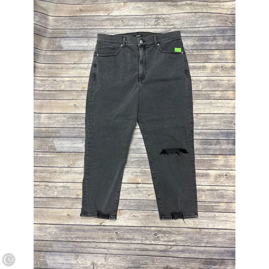 Jeans Straight By Express In Grey Denim, Size: 14