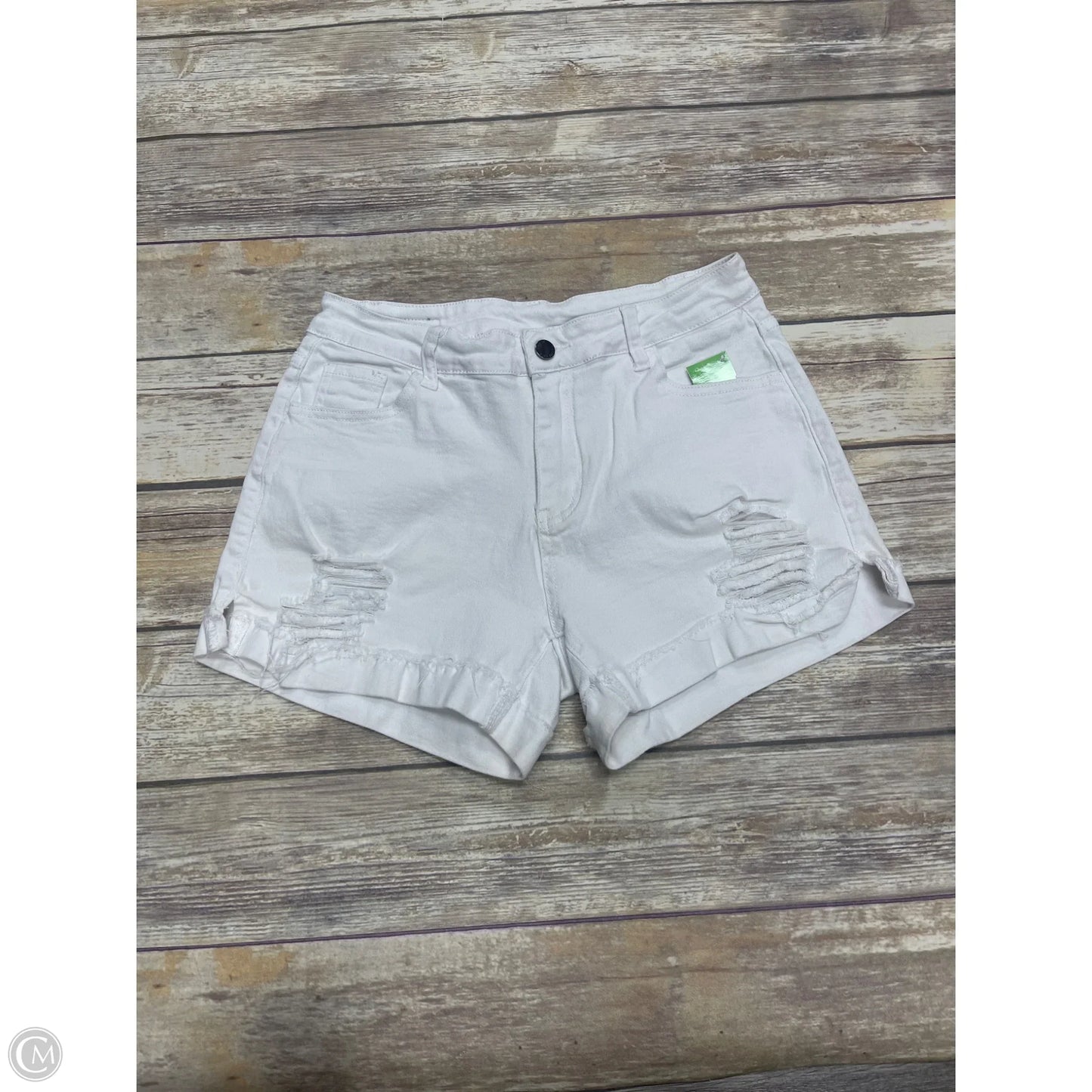 Shorts By Cme In White Denim, Size: L