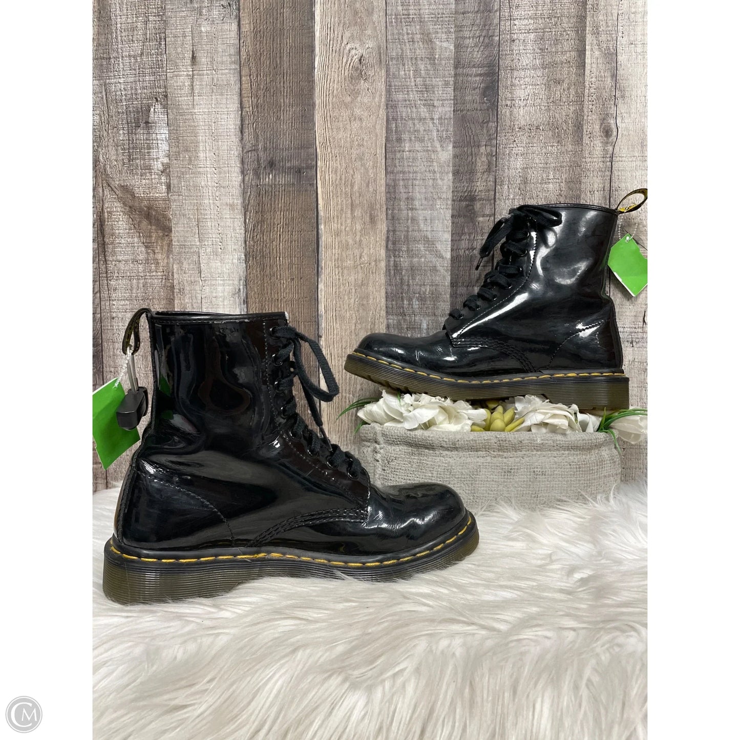 Boots Ankle Flats By Dr Martens In Black, Size: 9