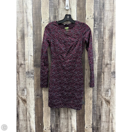 Dress Party Short By Express In Maroon, Size: Xs