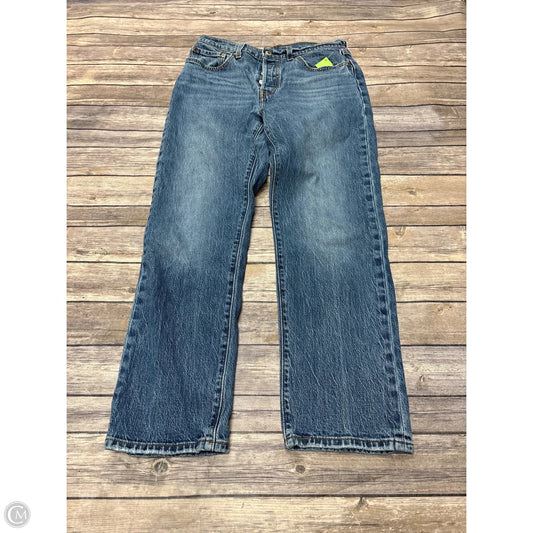 Jeans Straight By Levis In Blue Denim, Size: 6