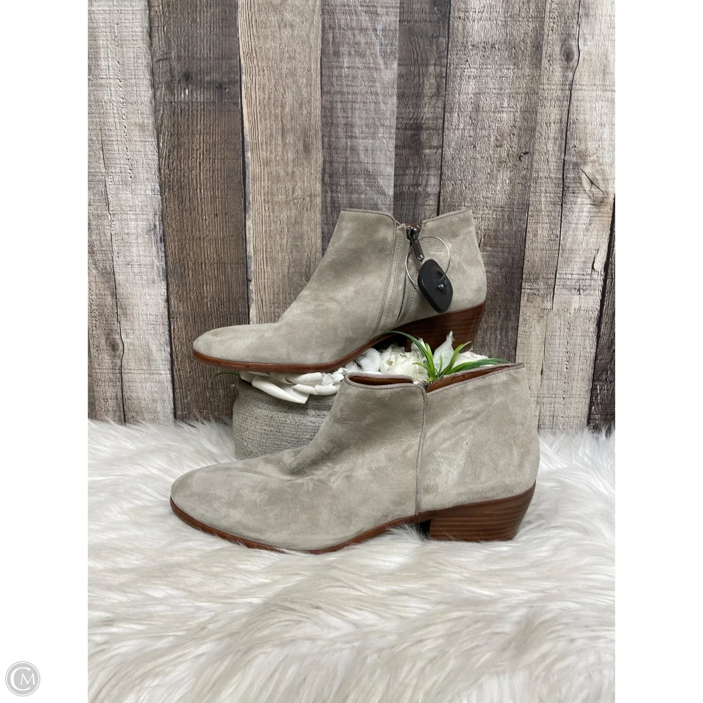 Boots Ankle Flats By Sam Edelman In Tan, Size: 10