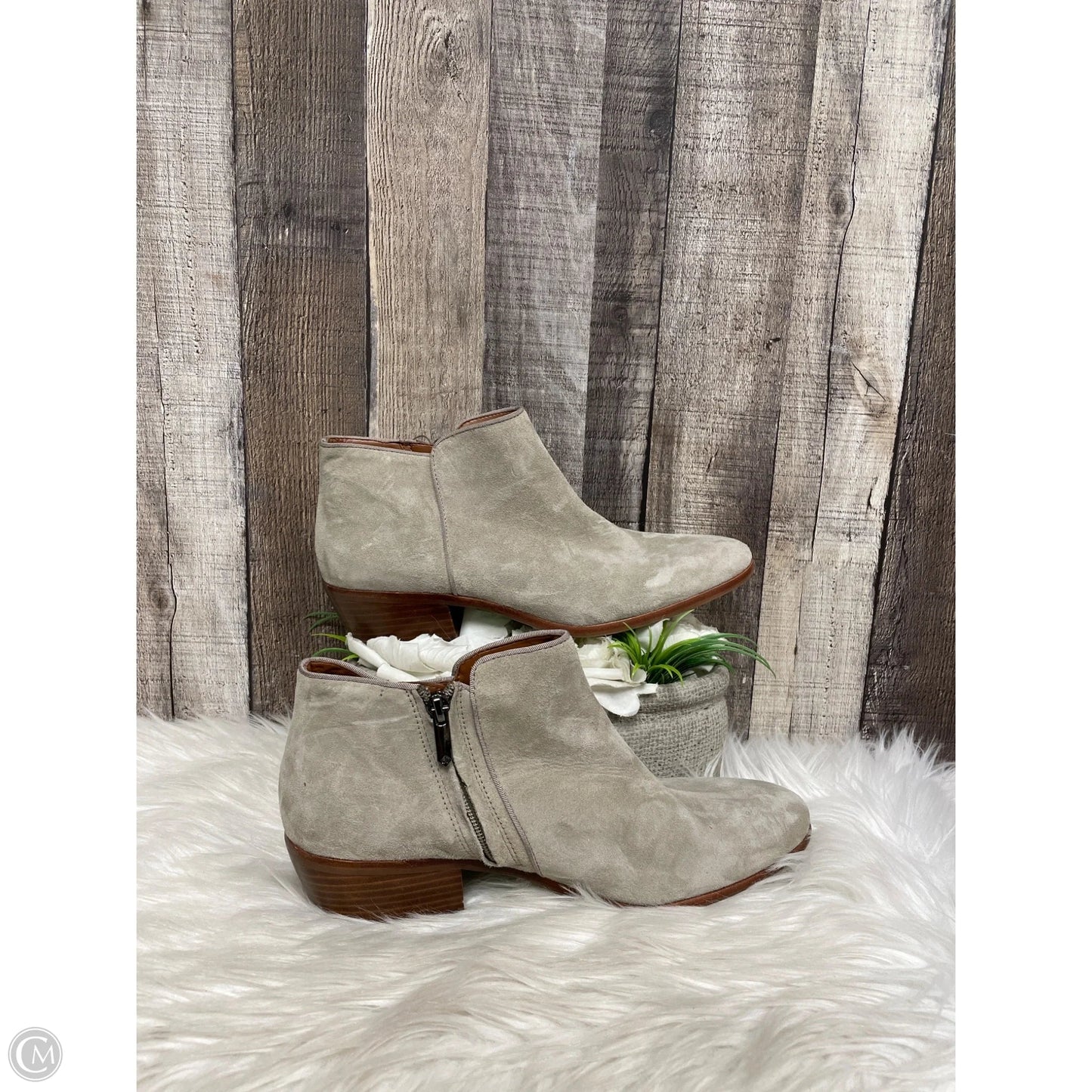 Boots Ankle Flats By Sam Edelman In Tan, Size: 10