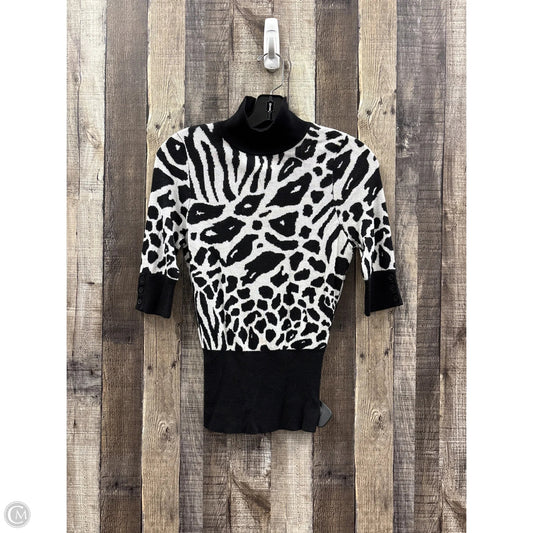 Sweater Short Sleeve By Express In Animal Print, Size: Xs
