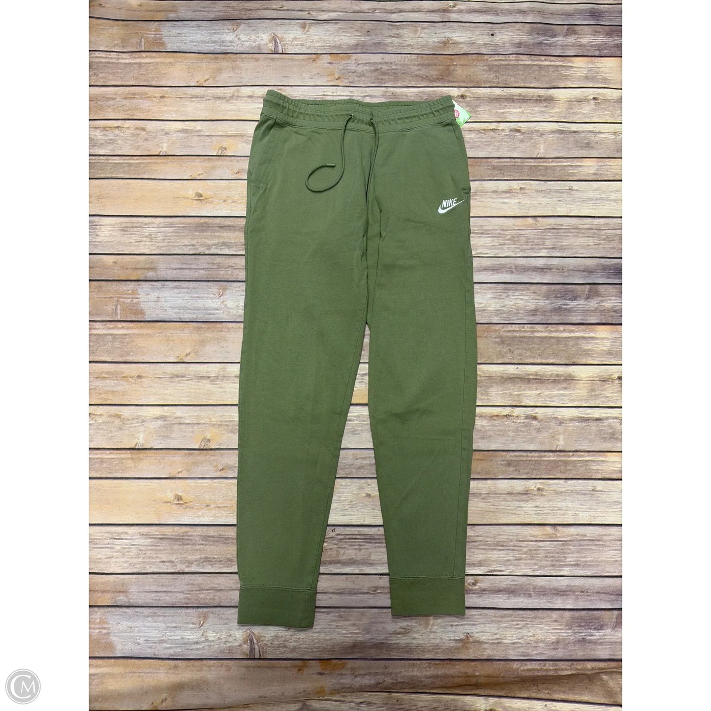 Athletic Pants By Nike In Green, Size: M