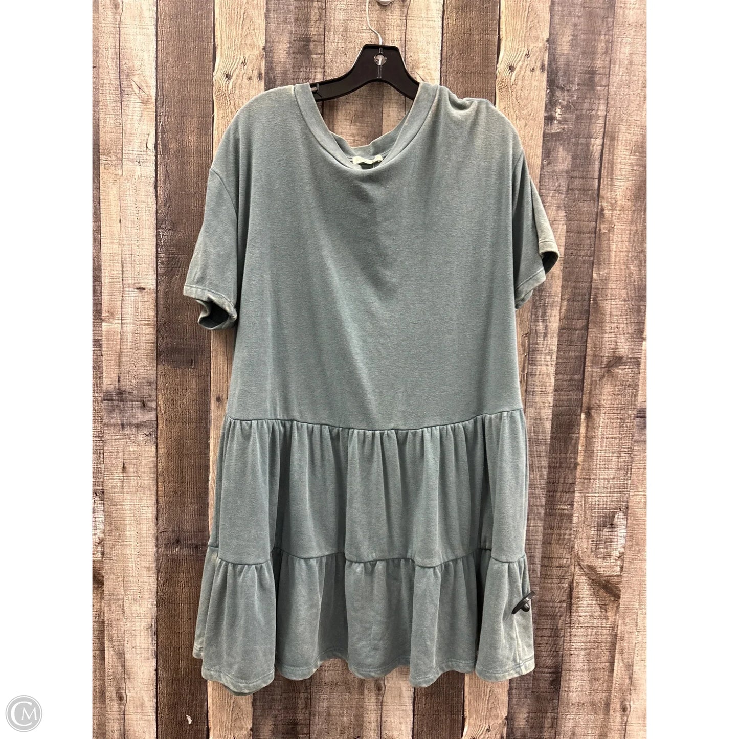 Dress Casual Short By Ultra Flirt In Teal, Size: 1x