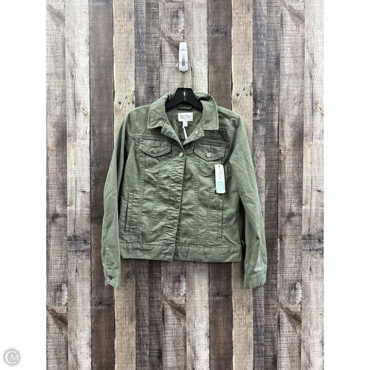 Jacket Denim By Market & Spruce In Green Denim, Size: S
