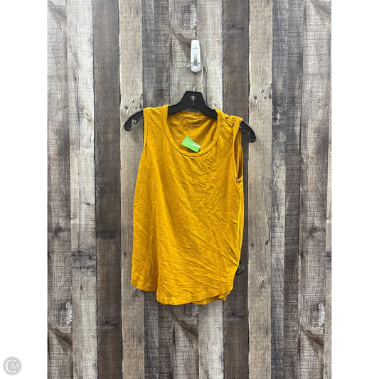 Top Sleeveless Basic By Madewell In Yellow, Size: Xs