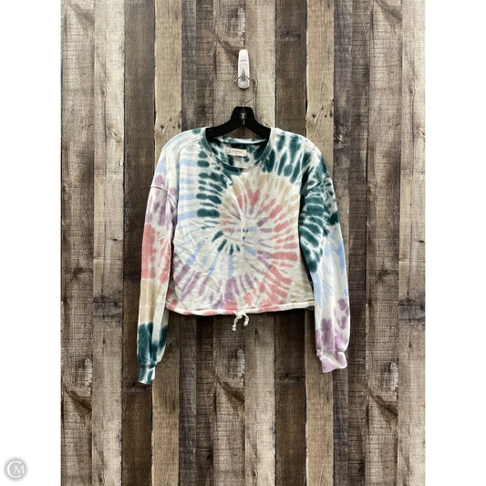 Sweatshirt Crewneck By Lucky Brand In Tie Dye Print, Size: M