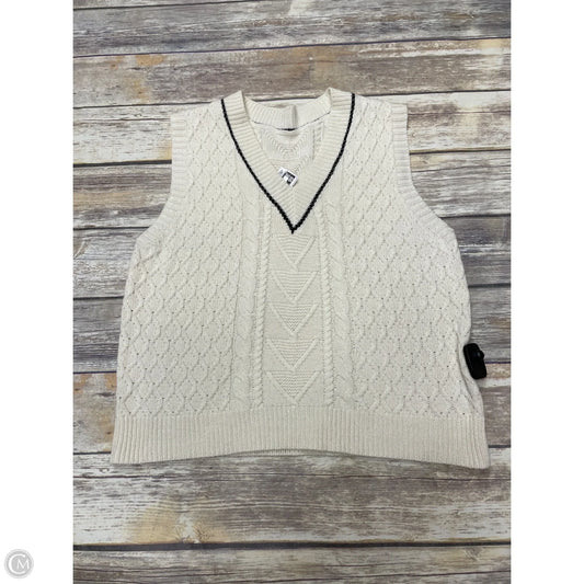 Vest Sweater By Shein In Cream, Size: S
