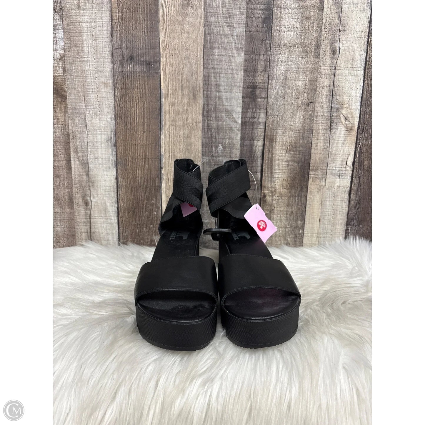 Sandals Heels Platform By Sorel In Black, Size: 10
