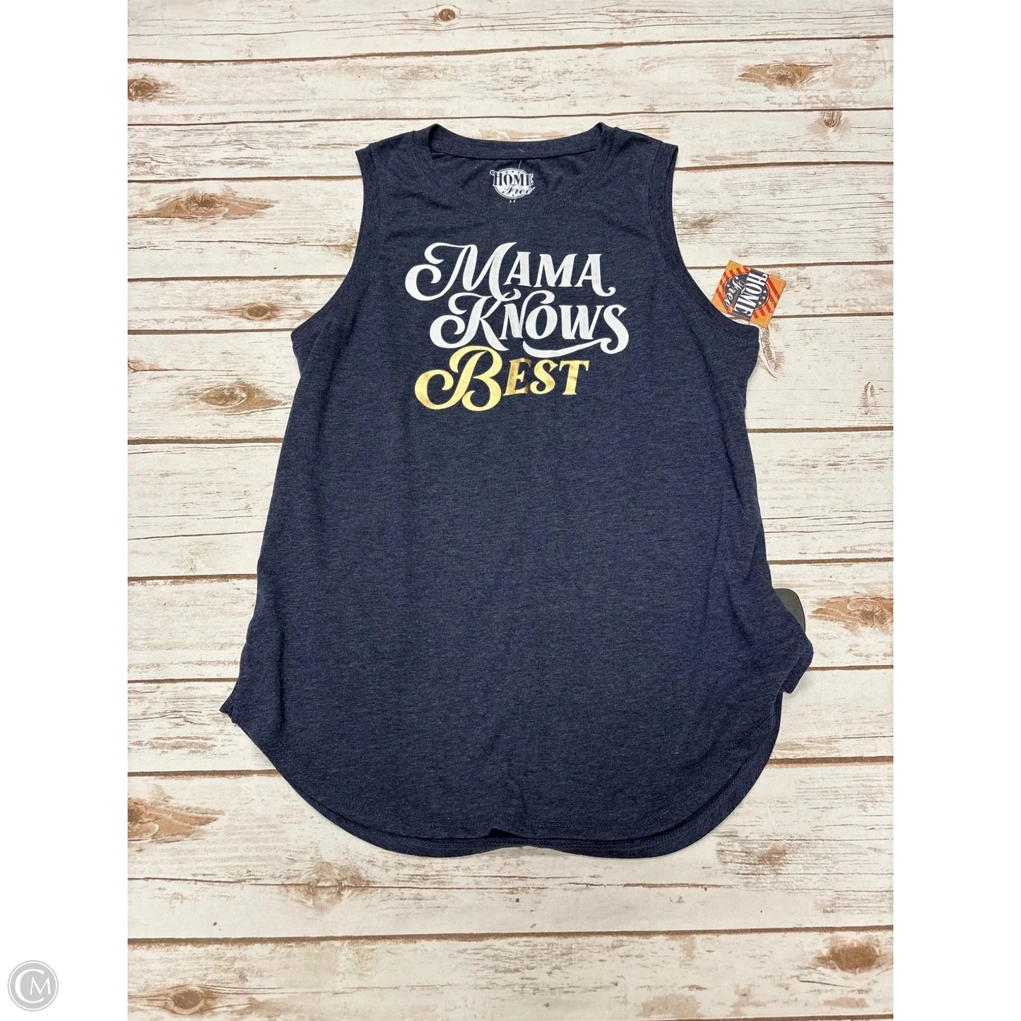 Top Sleeveless By Home Free In Navy, Size: M
